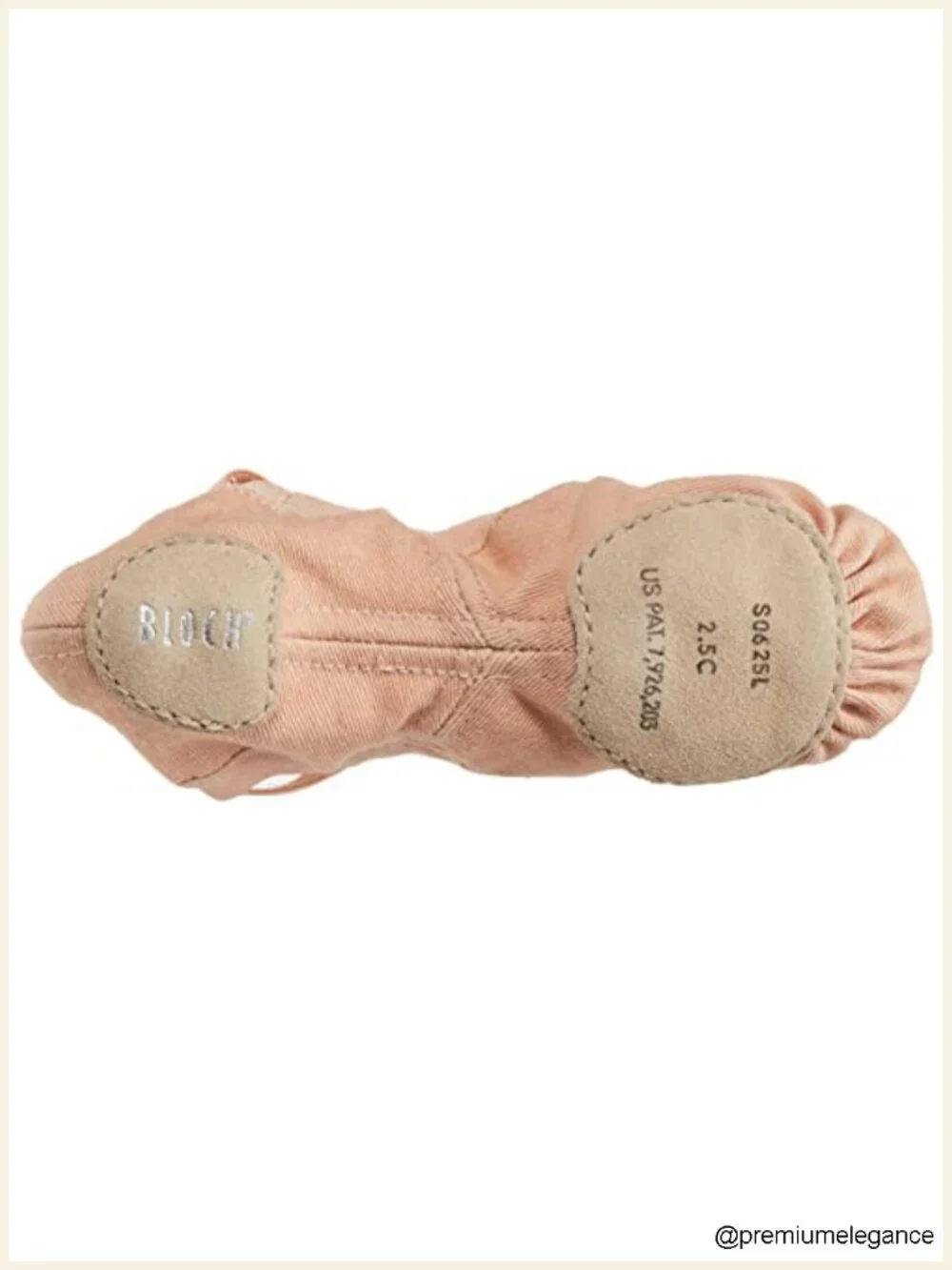 Stretch Canvas Split Sole Ballet Slipper, Elastic Cross Straps, Dance Shoes